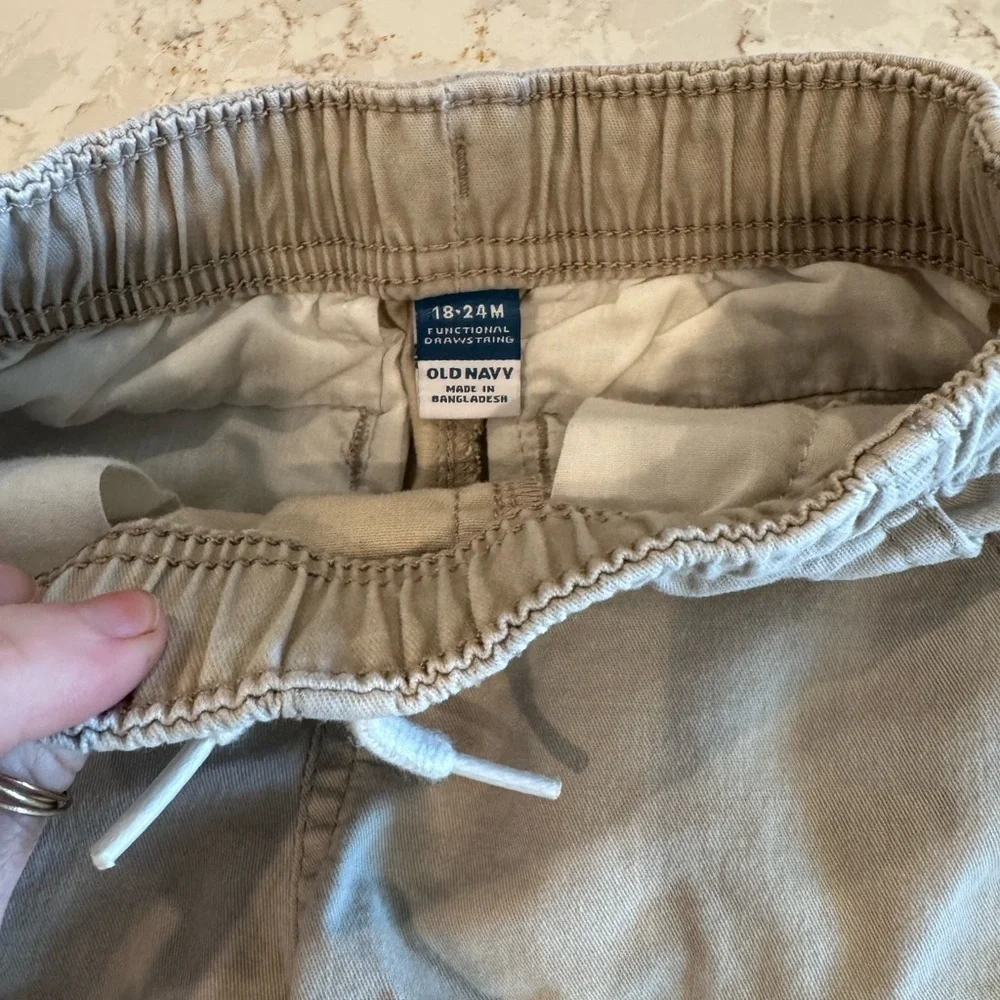 18-24 month Old Navy tan pull on khaki Pants